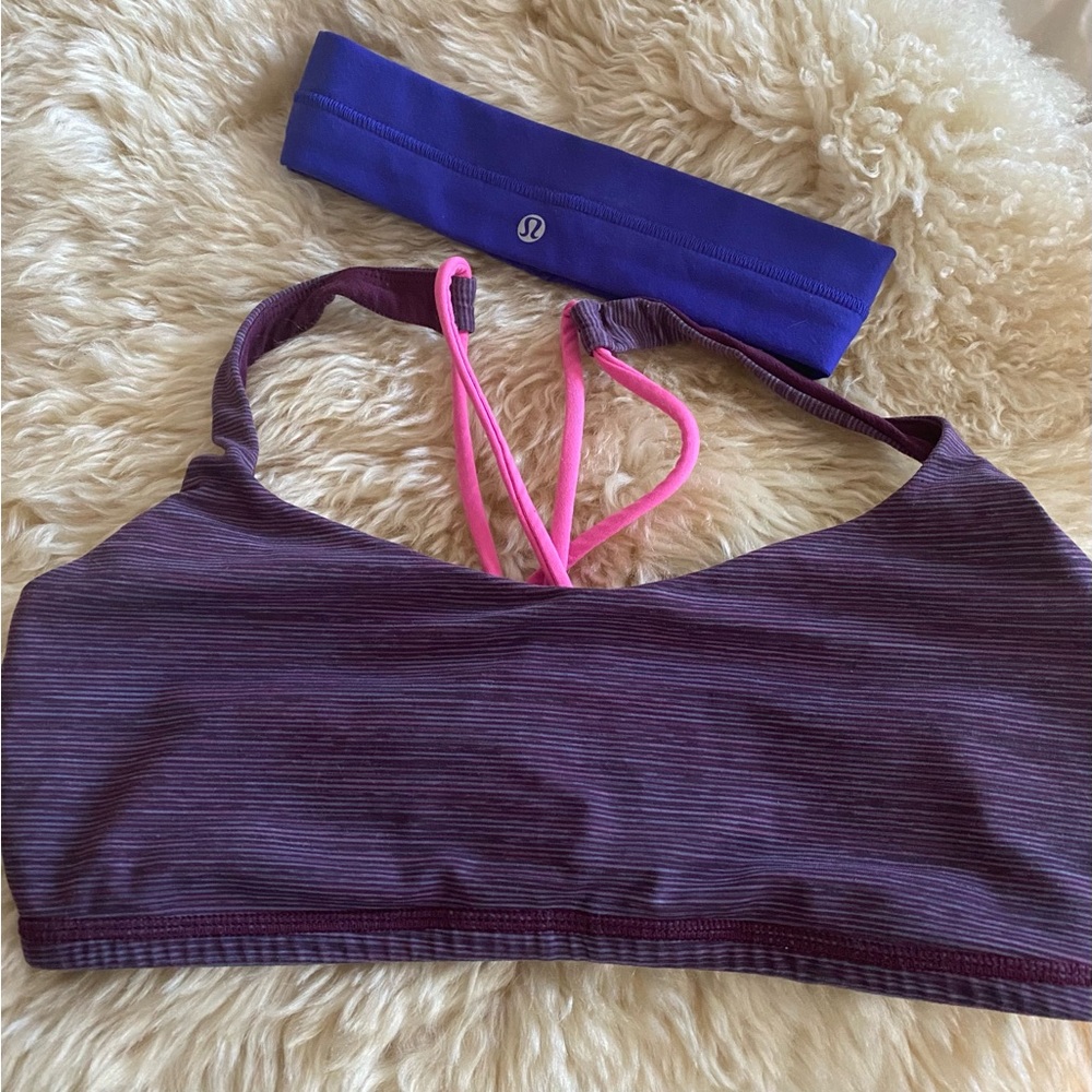 Lulu PURPL Sports/ Leisure PLUS BLU Headband, No size tag *P1005